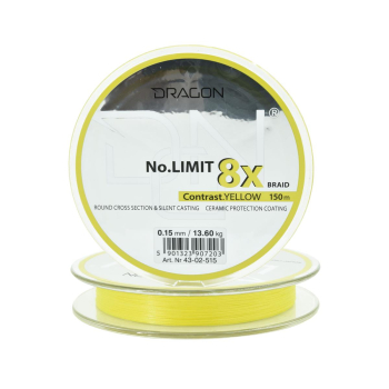 Plecionka Dragon No Limit X8 0.15mm 150m yellow