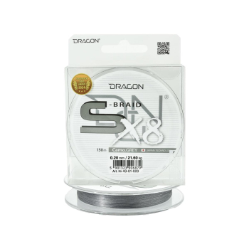 Plecionka Dragon S-Braid X8 0.20mm 150m camo grey