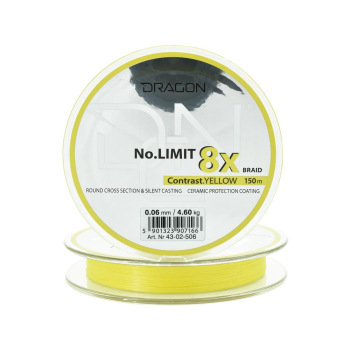 Plecionka Dragon No Limit X8 0.06mm 150m yellow