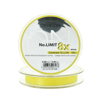 Plecionka Dragon No Limit X8 0.08mm 150m yellow