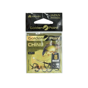 Haki Mikado Golden Point Chinu r.8 op 10szt (10)