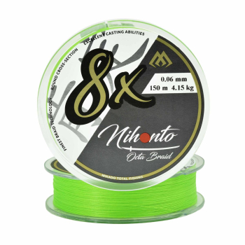 Plecionka Mikado Nihonto Octa B.0.06mm150mf.żółta