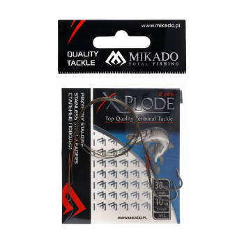 Przypon stalowy Mikado z hakiem 1/0 30cm/10kg 2szt