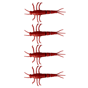 Przynęta S.G.3D PVC Mayfly Loose Body 5cm-Red