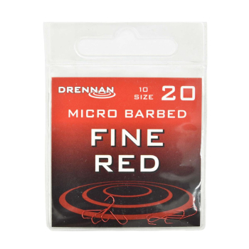 Haki Drennan Fine Red rozm.20  op/10szt