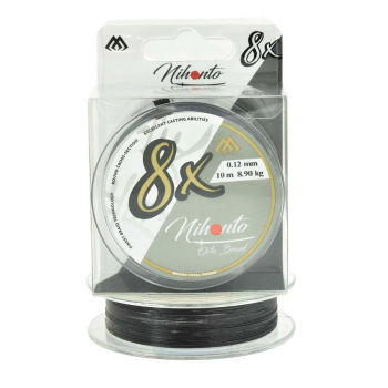 Plecionka Mikado Nihonto Octa B.0.12mm 10m czarna