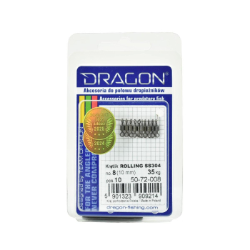 Krętlik Dragon Rolling no.8  10szt