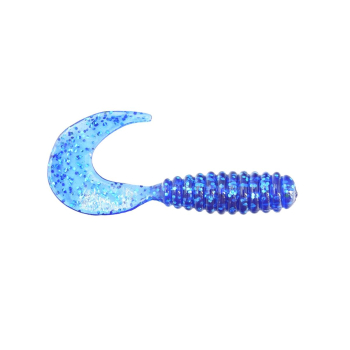 Manns Twister 4,0 cm EG niebieski z brokatem20szt