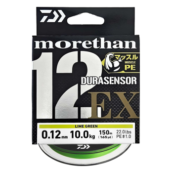 Plecionka Daiwa Morethan 12 EX 0.12mm 150m lime g