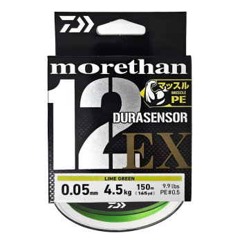Plecionka Daiwa Morethan 12 EX 0.05mm 150m lime g