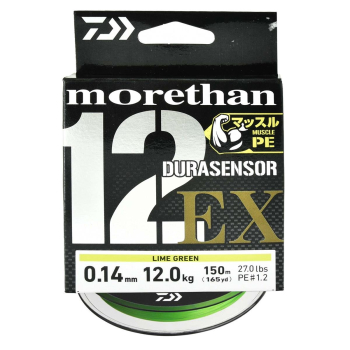 Plecionka Daiwa Morethan 12 EX 0.14mm 150m lime g