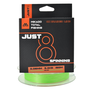 Plecionka Mikado Just 8 0.06mm 150m fluo zielona