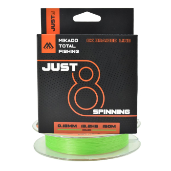 Plecionka Mikado Just 8 0.18mm 150m fluo zielona