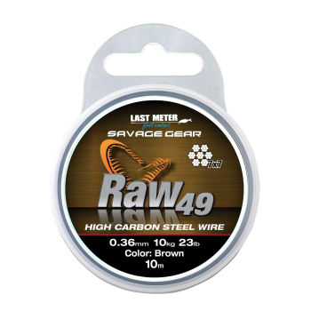 Materiał przyponowy S.G. Raw49 0.45mm/10m/16kg-Brą