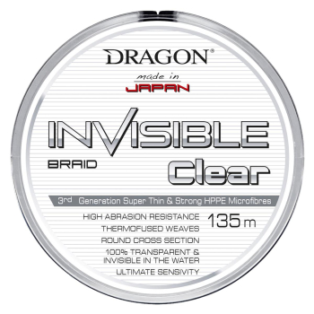 Plecionka Dragon Invisible Clear przez 0.20mm135m
