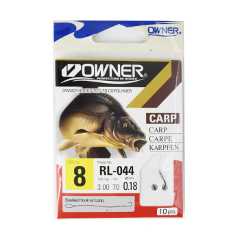 Haczyki Owner RL044/8 z przyponami - czarny(5)