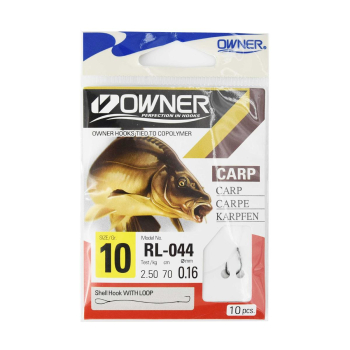 Haczyki Owner RL044/10 z przyponami - czarny(5)