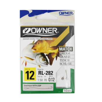 Haczyki Owner RL282/12 z przyponami - brązowy(5)