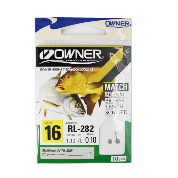 Haczyki Owner RL282/16 z przyponami - brązowy(5)