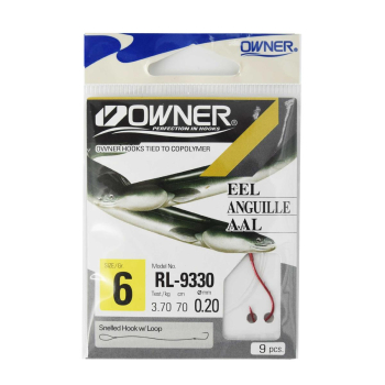Haczyki Owner RL9330/6 z przyponami-czerwony(5)