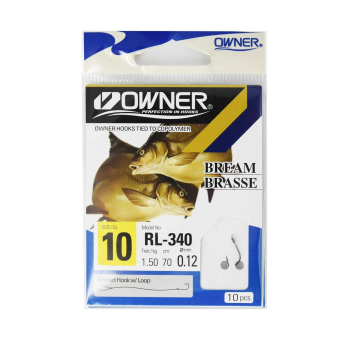 Haczyki Owner RL340/10 z przyponami -c.stalowy(5)