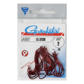 Haki Gamakatsu 3113R/2 red 1 op.