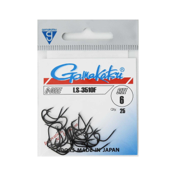 Haki Gamakatsu 3510F/6 black 1 op.
