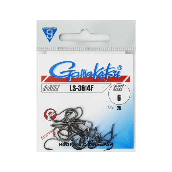 Haki Gamakatsu 3614F/6 black 1 op.