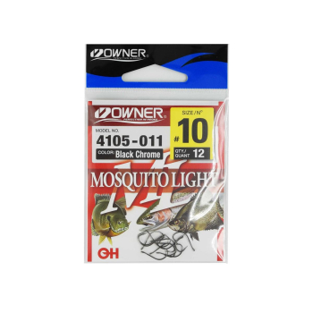 Haczyki Owner Mosquito Light 4105/10 - czarny+