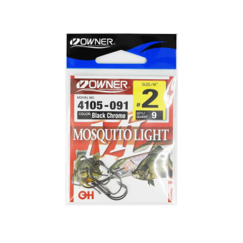 Haczyki Owner Mosquito Light 4105/2 - czarny+
