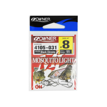 Haczyki Owner Mosquito Light 4105/8 - czarny+