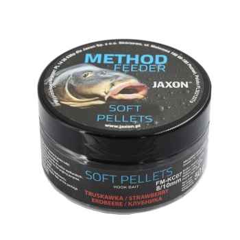 Pellet Soft Method Feeder 8/10mm 50g truskawka
