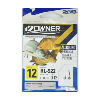 Haczyki Owner RL922/12 z przyponami - c.stalowy(5)