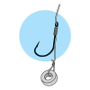 Hak Jaxon M.Feeder+przypon 0.22mm r.4 op/8szt(5)+-73353