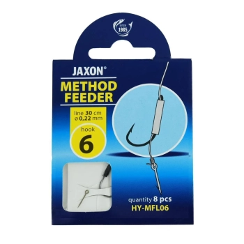 Hak Jaxon M.Feeder+przypon 0.22mm r.6 op/8szt(5)+