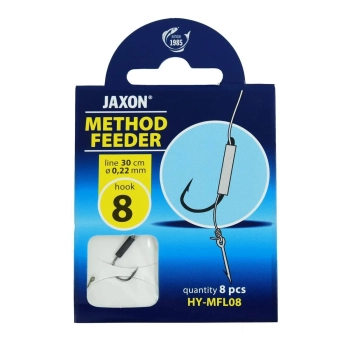 Hak Jaxon M.Feeder+przypon 0.22mm r.8 op/8szt(5)+