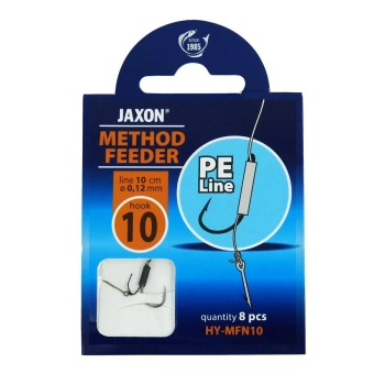 Hak Jaxon M.Feeder+przypon 0.12mm r.10 op/8szt(5)+