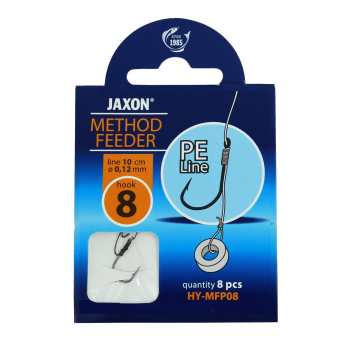 Hak Jaxon M.Feeder+przypon 0.12mm r.8 op/8szt(5)+