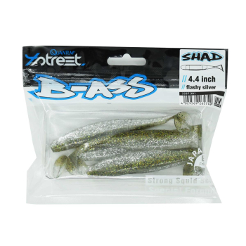 Przynęta 4Str.B-Ass Shad 11cm/5szt flashy silver#