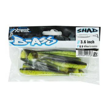 Przynęta 4Str.B-Ass Shad 9.15cm/7szt gr.pu.chartr#