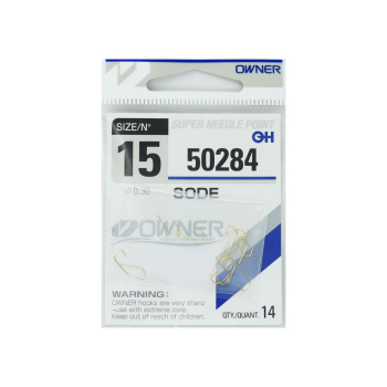 Haczyki Owner 50284/15 - złoty+