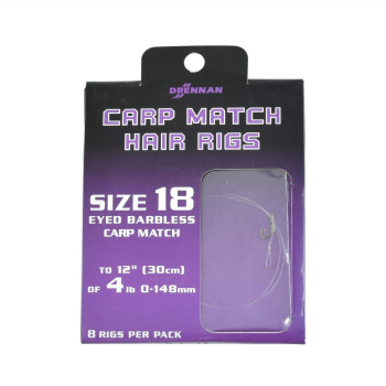 Haki Drennan C.Match +Przypon 0.148mm r.18 op/8szt