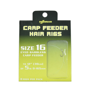 Haki Drennan C.Feeder+Przypon 0.165mm r.16 op/8szt