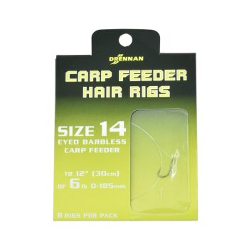 Haki Drennan C.Feeder+Przypon 0.185mm r.14 op/8szt