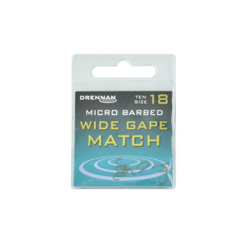 Haki Drennan Wide Gape Match  rozm.18  op/10szt