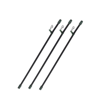 Rurka antyspląt.czarna prosta 10cm 3szt(10)
