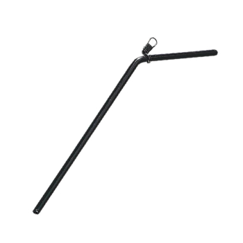 Rurka antysplątaniowa wygięta czarna 18cm 1szt(25)