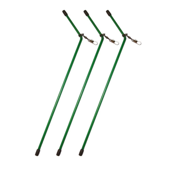 Rurka antyspląt.zielona z krętlikiem10cm3szt(10)