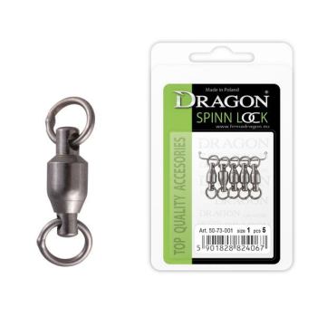 Krętlik łożyskowany Dragon no.1  5szt
