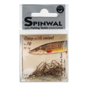 Agrafka+Krętlik Spinwal No.10 - 20 kg op.10szt